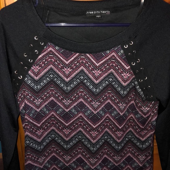 Three Pink Hearts Dress Large - Picture 2 of 4